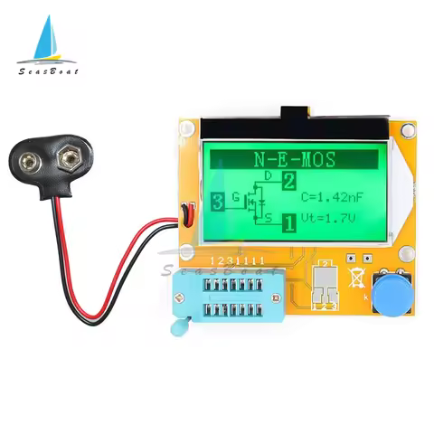 ESR Meter Mega328 Transistor Tester Digital V2.68 ESR-T4 Diode Triode Capacitance MOS/PNP/NPN LCR 12