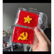 Vietnam flag keychain, Vietnam Party flag
