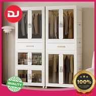[DJ HOME] Transparent luxury large capacity almari baju budak wardrobe clothes plastik cabinet