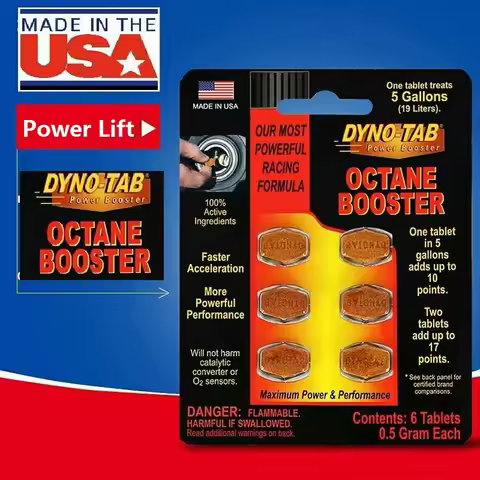 Dynotab® HP Octane Booster Card for Petrol Only Maximizes Power Increase Fuel Economy Eliminate Knoc