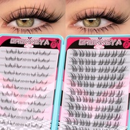 GROINNEYA  Natural Eyelash  Clusters Kit Spikes Eyelash Clusters DIY Spiky Manga Clusters Eyelash Ex