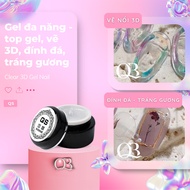 Gel QS đa năng gel vẽ 3D thủy tinh gel tráng gương làm dày móng top bóng 20ml