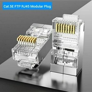 Diskon RJ 45 Cat 5E 100 mbps Bahan Besi isi 50/Kepala RJ 45 Cat5E/FTP RJ 45 Gilaa!!!