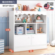 ARTY Children Book Shelf Rak Buku Kabinet 2 Pintu Storage Cabinet Almari Buku Kayu Pink White Blue Color Utility Shelf
