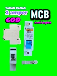 MCB PLN MERLIN 1 PHASE 2 AMPER CL2 450W BIRU TAHAN PANAS
