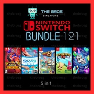 6 in1: Pokemon Scarlet + Switch Sports + Moving Out 2 + Boomerang Fu + Just Dance 22 (Nintendo Switc