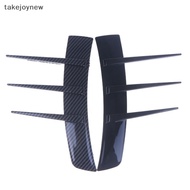 [takejoynew] 2pcs Front Bumper Vent Sticker Car'S Door Side Modification Model Duck Type Splitter A 