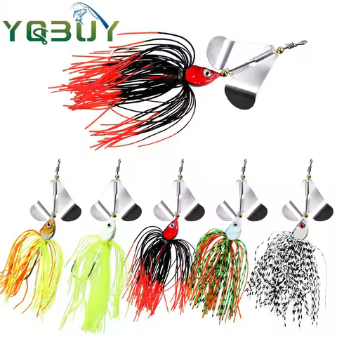 Spinnerbait Fishing Lures 9cm/14g Bass Fishing Buzzbait Multicolor Bass Trout Salmon Metal Spinner B
