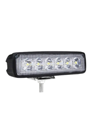 6 LED Work Light Strip Shape Light Bar Spotlight Daytime Running Light 6000K Flood Spot White Off Ro