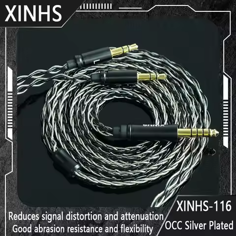 XINHS-116 iem cable double 2.5mm double 3.5mm with 4.4mm balanced XLR suitable for Hifiman SUNDARA A