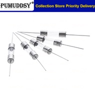 10PCS 5*20mm Axial Glass Fuse Fast Slow Blow 250V With Lead Wire 5*20 F 0.5A/1A/2A/3A/3.15A/4A/5A/6.