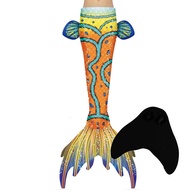 ชุดว่ายน้ำหางฉลาม Little Mermaid สำหรับเด็กชายและเด็กหญิง ชุดว่ายน้ำสำหรับเด็ก ชุดการแสดง ชุดว่ายน้ำ