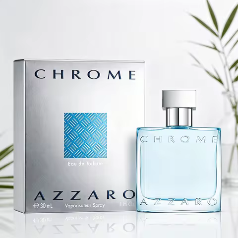 Azzaro Chrome EDT 100ML Perfume For Men Crisp Fresh Aquatic Citrus Marine Woody Aroma Long Lasting M