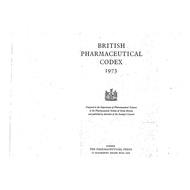 BRITISH PHARMACEUTICAL CODEX 1973 (Colour Cover Page with Comb Binding) | FurnitoHomeLiving