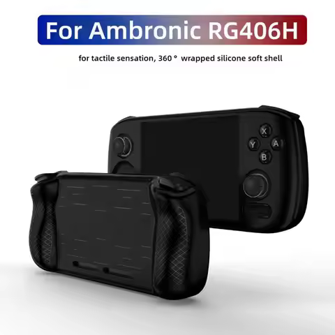 Silicone Game Console Soft Case For ANBERNIC RG 406H Shockproof Protective Cover Game Console Shell 