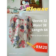 Preloved Casual Blouse (South China Sea)