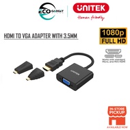 UNITEK HDMI to VGA Converter w/ Micro HDMI TO HDMI+Mini HDMI TO HDMI Adaptor