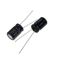 50PCS 33uF 100V 33MFD 100Volt 8*12mm Aluminum Electrolytic Capacitor 33mf100v 100v33mf 33uf100v 100v