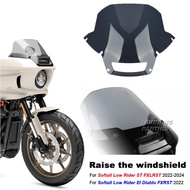 15 inch windshield NEW Motorcylce Windshield For Harley FXRST 1YZZ LOW RIDER EL DIABLO 2022 FXLRST 1