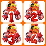 15pcs/set Cars Lightning McQueen 32" Number Balloon Set Baby Shower Supplies Birthday Party Decorati