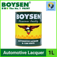 ☇◑ ◪ ✟ Boysen Automotive Lacquer White or Black 1 Liter Solvent-Based Nitrocellulose Lacquer Paint