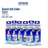 EPSON ORIGINAL INK 673 T673 SERIES FOR PRINTER L800, L805, L810, L850,L1800