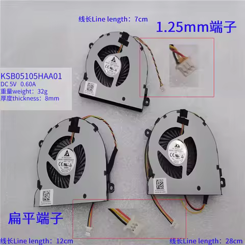 Orijinal fan for Acer Aspire C22-320 C22-860 C22-865 All in One Cpu Fan KSB05105HAA01 DLT0231009F000