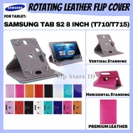 Samsung GALAXY TAB S2 8.0 8 INCH SM T715Y T719 Y T710 T715 T719 ROTATE FLIP BOOK COVER CASE CASING FLIPCASE