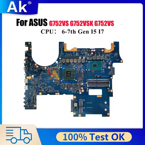 G752VS Laptop Motherboard For ASUS ROG GL752VW G752VS G752VSK G752V GL752VL Notebook Mainboard With 