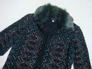 美國正櫃購回真品anna sui安哥拉羊毛領 時尚造型秀款 長外套