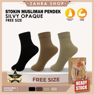 New Arrival/Berkualiti Stokin Muslimah Silvy Pendek/Short Silvy Muslimah Socks/Stoking Sarung Kaki M