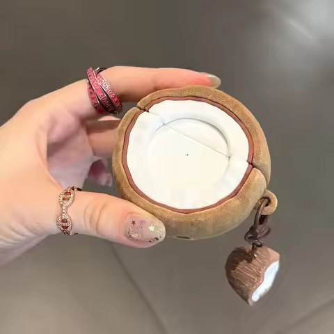 for HUAWEI FreeBuds 6i 5i 4 4e Pro3/4 SE3 SE2 FreeClip Cover Funny Cute Silicone Fuzzy Coconut Case 