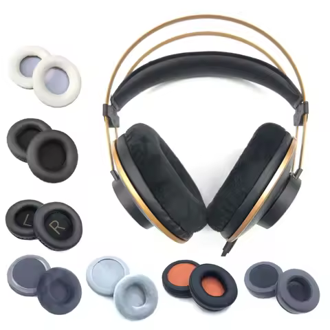 Replacement Memory Foam Ear Pads Cushion Cover for AKG K52 K72 K92 K240 K242 Headphones Headsets Ear