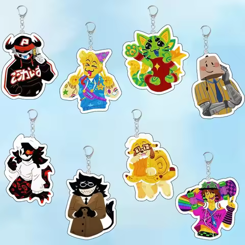 For Game Regretevator Poob Pest Split Bive Gnarpy Lampert Infected Folly Acrylic Keychain Cute Backp