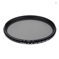 Andoer 82mm ND Fader Neutral Density Adjustable ND2 to ND400 Variable Filter for Canon  DSLR Camera