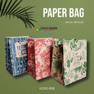 PAPER BAG R5B (size 18x12x22) GIFT BAG | PAPERBAG PARCEL | Paper Bag