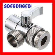 HSGV 3 Way Tee Switch Faucet Adapter Connector Three-way valve for Shower Head Diverter Home bathroom Shower Faucets Water Separator FDGDF
