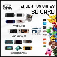 Emulation Games Branded 1TB SD Card for Ayn, Retroid, and Mangmi Devices | ES-DE