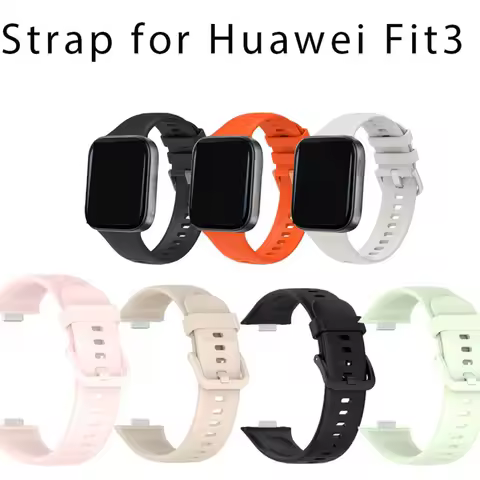 Silicone Strap For Huawei Watch FIT 3 Smart Watch Watchband Sport Breathable Bracelet for Huawei Wat