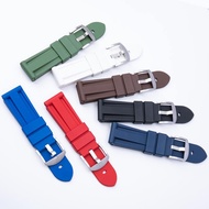 Aaa 22/24mm High-Quality Fluoride Rubber Waterproof Sports Watch Strap Suitable for Paneraitudor Langqin Tissot Beauty