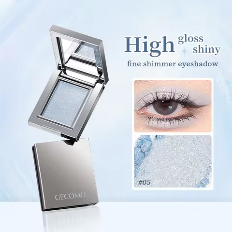 Single Color Eye Shadow Pearlescent Fine Shimmer Long-lasting Makeup Color Delicate Powder Eye Shado