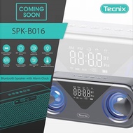 TECNIX SPK-B016 Speaker Bluetooth Portable V5.0 Alarm Clock