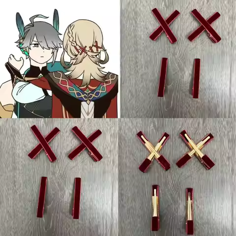 Genshin Impact Kaveh Cosplay Headwear Hair Clips Hairpin Anime Hair Pin Halloween Cosplay Costume Ac