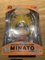 [稀少]蚊香眼 火影忍者 疾風傳 四代目火影 波風水門 & 蛤蟆文太 貯金箱 錢罌 儲錢箱 Chimi Mega Soft Vinyl Series: Minato & Gamabunta Megah