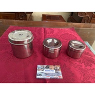 Stainless steel boxes, stainless steel jars for tea, coffee, cocoa, matcha powder - Da Nang Brewing 