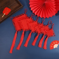Hand-woven Chinese Knots Large Small Size Living Room Red Double-sided Concentric Knots Safe Knots B