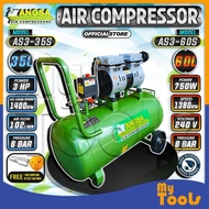 ANGSA 35 Litre Oiless Silent Air Compressor AS3-35S 3HP 35L / 60 Litre AS3-60S 3HP 60L | Electric Co
