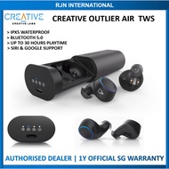 Creative outlier air/Gold  tws wireless earbuds with ipx5 waterproof, 30 hours playtime and 1 year w