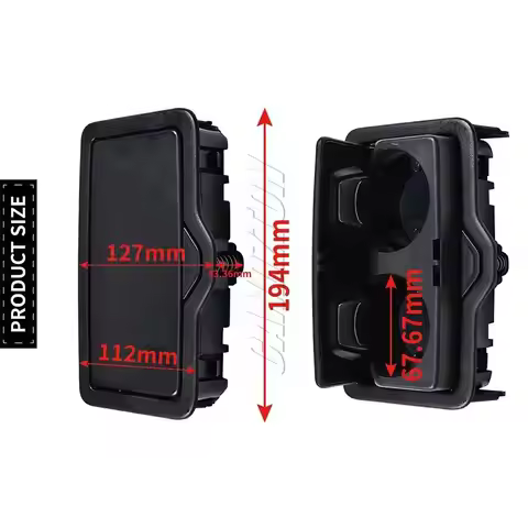 Rear Armrest Cup Holders ABS Drinks Dual Cup Holder Black New 4M0885995A4PK For Audi A3 Q2 Q3 Q5 Q7 