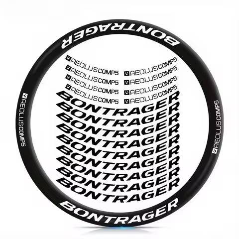 Bontrager AEOLUS Comp 5 Wheel Stickers - 17 Pcs Sunscreen Waterproof Decals Set for MTB & Road Bike,